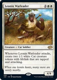 Leonin Warleader - Jumpstart 2022 - Magic: The Gathering card