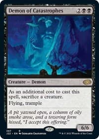 Demon of Catastrophes - Jumpstart 2022 - Magic: The Gathering card