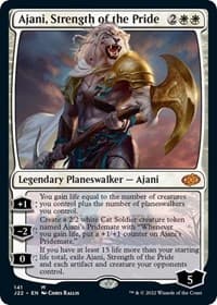 Ajani, Strength of the Pride - Jumpstart 2022 - Magic: The Gathering card