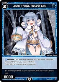 Jack Frost, Azure Evil - Welcome Back Diva -selector- - WIXOSS card