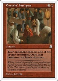 Eunuchs' Intrigues - Portal Three Kingdoms - Magic: The Gathering card