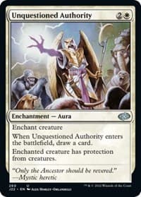 Unquestioned Authority - Jumpstart 2022 - Magic: The Gathering card
