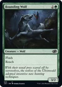 Bounding Wolf - Jumpstart 2022 - Magic: The Gathering card