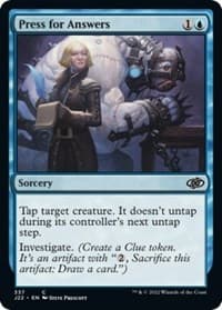 Press for Answers - Jumpstart 2022 - Magic: The Gathering card