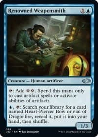 Renowned Weaponsmith - Jumpstart 2022 - Magic: The Gathering card