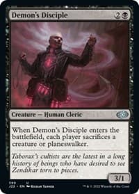 Demon's Disciple - Jumpstart 2022 - Magic: The Gathering card