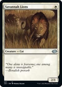 Savannah Lions - Jumpstart 2022 - Magic: The Gathering card