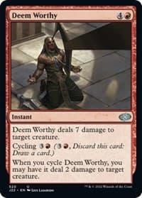 Deem Worthy - Jumpstart 2022 - Magic: The Gathering card