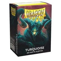 Dragon Shield Player's Choice Matte Sleeves - Turquoise 'Atebeck' (100-Pack) - Dragon Shield Card Sleeves - Card Sleeves card