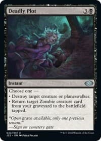 Deadly Plot - Jumpstart 2022 - Magic: The Gathering card