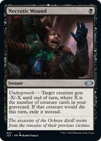 Necrotic Wound - Jumpstart 2022 - Magic: The Gathering card