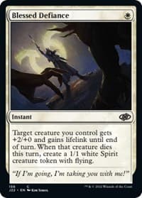 Blessed Defiance - Jumpstart 2022 - Magic: The Gathering card