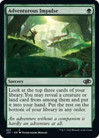 Adventurous Impulse - Jumpstart 2022 - Magic: The Gathering card