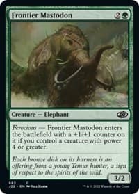 Frontier Mastodon - Jumpstart 2022 - Magic: The Gathering card