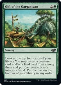 Gift of the Gargantuan - Jumpstart 2022 - Magic: The Gathering card
