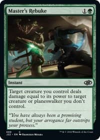 Master's Rebuke - Jumpstart 2022 - Magic: The Gathering card