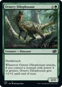 Ornery Dilophosaur - Jumpstart 2022 - Magic: The Gathering card