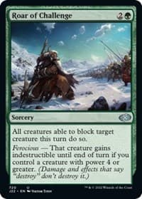 Roar of Challenge - Jumpstart 2022 - Magic: The Gathering card