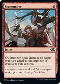Outnumber - Jumpstart 2022 - Magic: The Gathering card