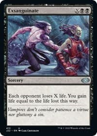 Exsanguinate - Jumpstart 2022 - Magic: The Gathering card