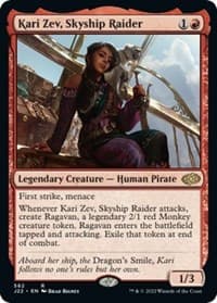 Kari Zev, Skyship Raider - Jumpstart 2022 - Magic: The Gathering card