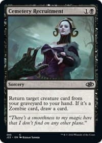 Cemetery Recruitment - Jumpstart 2022 - Magic: The Gathering card
