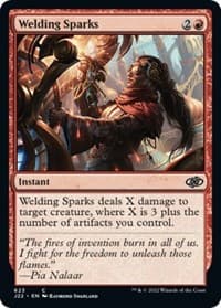 Welding Sparks - Jumpstart 2022 - Magic: The Gathering card