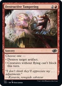 Destructive Tampering - Jumpstart 2022 - Magic: The Gathering card