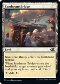 Sandstone Bridge - Jumpstart 2022 - Magic: The Gathering card