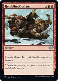 Hordeling Outburst - Jumpstart 2022 - Magic: The Gathering card