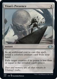Titan's Presence - Jumpstart 2022 - Magic: The Gathering card
