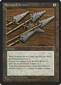 Serrated Arrows - Homelands - Magic: The Gathering card