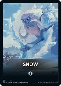 Snow Theme Card - Jumpstart 2022 - Magic: The Gathering card