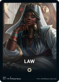 Law Theme Card - Jumpstart 2022 - Magic: The Gathering card