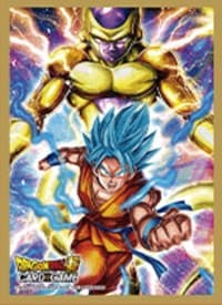 Dragon Ball Super CCG Gift Collection 2022 Z-Deck Card Sleeves: SSB Son Goku and Golden Frieza (7-Pack) - Bandai Card Sleeves - Card Sleeves card