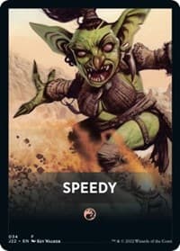 Speedy Theme Card - Jumpstart 2022 - Magic: The Gathering card