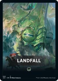 Landfall Theme Card - Jumpstart 2022 - Magic: The Gathering card