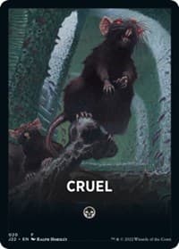 Cruel Theme Card - Jumpstart 2022 - Magic: The Gathering card