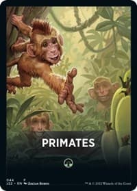 Primates Theme Card - Jumpstart 2022 - Magic: The Gathering card