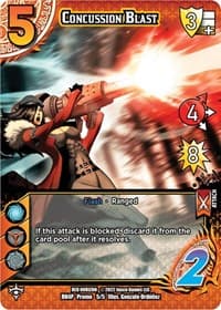 Concussion Blast (Standard Sunset Tournament 2022) - Red Horizon: Blood Omen - UniVersus card