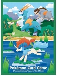 Pokemon TCG: Pokemon Center Japan Exclusive Card Sleeves - Keldeo, Virizion, Coballion & Terrakion (64-Pack) - Pokemon International Card Sleeves - Card Sleeves card