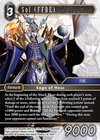Sol (FFBE) - Resurgence of Power - Final Fantasy TCG card