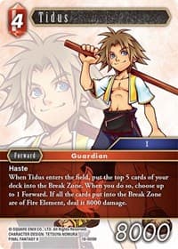 Tidus - Resurgence of Power - Final Fantasy TCG card