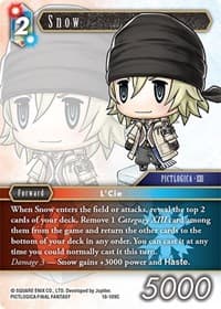 Snow - Resurgence of Power - Final Fantasy TCG card