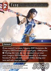 Fang - Resurgence of Power - Final Fantasy TCG card