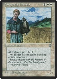 Soraya the Falconer - Homelands - Magic: The Gathering card