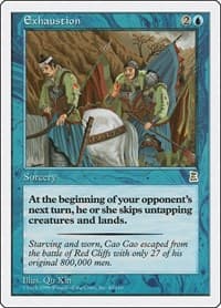 Exhaustion - Portal Three Kingdoms - Magic: The Gathering card