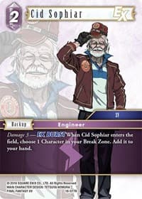 Cid Sophiar EX - Resurgence of Power - Final Fantasy TCG card