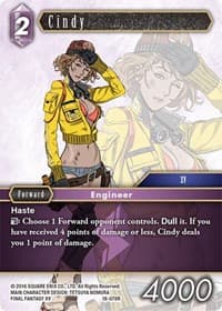 Cindy - Resurgence of Power - Final Fantasy TCG card