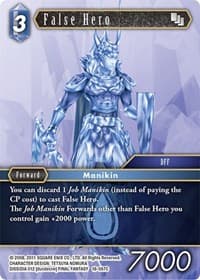 False Hero - Resurgence of Power - Final Fantasy TCG card